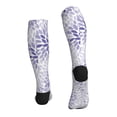 thumbnail image 4 of Compression Socks for Women and Men - Lilac Flowers Abstract Compression Socks Circulation for Workout, 4 of 8