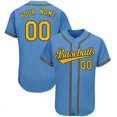 thumbnail image 1 of Moda transfronteriza Transferencia de calor Ahora lo hacen los hombres Traje de béisbol Jersey con letras impresas en 3D Cuello redondo Botón Cárdigan Traje de béisbol, 1 of 5