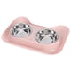 thumbnail image 4 of Dog Cat Bowls, Cat Face Shape Stainless Steel Cat Water Bowls, Cute Durable Double Bowls for Cat Puppy ANGGREK AC8966, 4 of 8