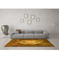 thumbnail image 3 of Ahgly Company Indoor Square Persian Yellow Traditional Area Rugs, 6' Square, 3 of 4