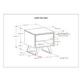thumbnail image 2 of Simpli Home Lowry End Table in Charcoal Brown, 2 of 12