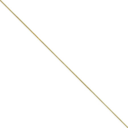 - 14kt Yellow Gold .5mm Box Chain