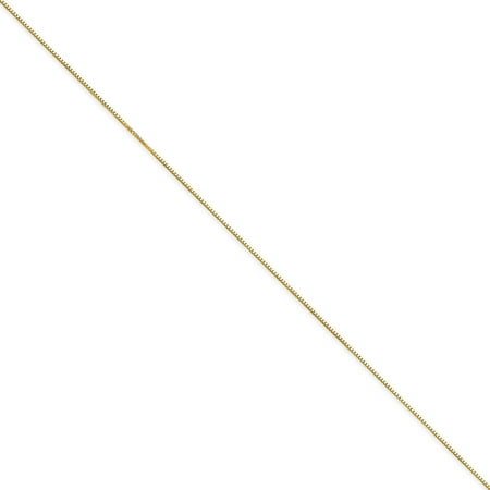 14kt Yellow Gold .5mm Box Chain