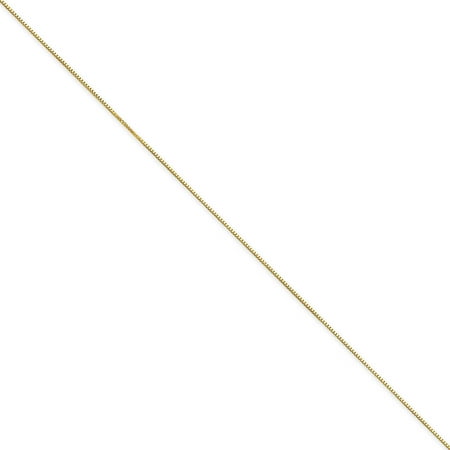 14kt Yellow Gold .5mm Box Chain (Best Type Of Gold Chain)
