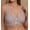 Melange Brown, variant on Women's Cottonique W12291 Latex Free Organic Cotton Racerback Support Bra (Melange Brown 34C)