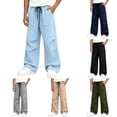 thumbnail image 2 of Liyamei Boys Wide Leg Sweatpants, Kids Baggy Pants, Elastic Waist Athletic with Pockets Size 5-16, 2 of 6