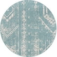 thumbnail image 6 of Unique Loom Outdoor Bohemian Collection Area Rug - Anthro (7' 10" Round Light Aqua/Ivory), 6 of 6