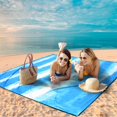 thumbnail image 4 of Manta de playa WIWIGO impermeable a prueba de arena de 200 x 240 cm para 2-8, 4 of 6