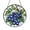 Acrylic 3.5 Inch, variant on Blueberry Fruit Stained Glass Suncatcher Window Hanging Decor, Colorful Berry Sun Catcher Ornament for Kitchen Window Decoration, Botanical Fruit Inspired Decorative Art Gift
