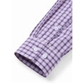 thumbnail image 4 of sogami Men's Plaid Shirt Casual Long Sleeve Button Down Gingham Shirt Regular Fit, 4 of 7
