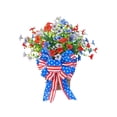 thumbnail image 2 of Nkmbld 250th Year Patriotic Wreath Decorations, Independence Day Wreath Front Door Artificial Flower Wreath Hanging Decorations for Wall Window Decor, 2 of 8