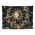 thumbnail image 5 of Orinice  Floral Plants Tapestry Sun and Moon Tapestry Retro Botanical Flowers Butterfly Tapestry Black Starry Sky Wall Tapestry Vintage Boho Aesthetic Tapestry Wall Hanging for Bedroom 40x30inch, 5 of 6