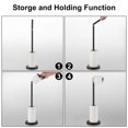 thumbnail image 4 of BGL Toilet Paper Holder Stand,SUS 304 Stainless Steel Free Standing Toilet Paper Holder with Reserve Function,Black Toilet Paper Holder,Rustproof Bathroom Toilet Paper Holder, 4 of 6