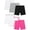 Hot Pink, variant on Boys Girls Athletic Shorts 6 Pack Kids Solid Color Bike Shorts Yoga Dance Wear Unisex Lightweight Pants Bottoms