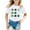White, variant on GDREDA Girl Clothes Shirts For Teen Kids Girls Child Short Sleeve St Patricks Day Prints T Shirt Trendy Girls Fans Present Tops Summer Tops Trendy Grey,10-11 Years