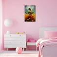 thumbnail image 4 of ZHONGYUTONG Abstract Girl Canvas Wall Art Woman in Flower Field Paintings Prints Elegant Artwork for Girl's Room Bedroom Framed (16.00" x 24.00"), 4 of 6