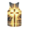 thumbnail image 6 of COSFO Tank Tops for Men Running Cross Easter Muscle Graphic Tees Sleeveless Summer Crew Neck Beach Classic Fit Shirts, 6 of 6