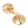 thumbnail image 3 of Broche de Eddwiin con forma de cuerno de metal, decoración artesanal para ropa con exquisita caja de regalo, 3 of 5