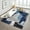 Blue, variant on Shininglove Modern Abstract Area Rugs for Living Room, Non-Slip, Washable, Low Pile, Stain-Resistant Contemporary Indoor Carpet for Bedroom Dining Room Home Office