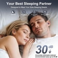 thumbnail image 4 of AI Sleep Earbuds Bluetooth 6.0 in Ear, Mini Sleep Headphones with Sleep Monitor and APP, Small Earplugs for Side Sleepers, 48H Playtime Sleep Earphones with Sleep Mode, Personal Alarm, Blue, 4 of 10