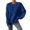 Blue, variant on Women Sweatshirt Mom Life Long Sleeve Alphabet Print Embroidered Round Neck Pullover Hoodie with Cute Design Blue S