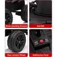 thumbnail image 6 of Garvee 24V Kids Electric Vehicle with Parental Controls – 6MPH 200W 4x4 Ride-On Truck, Adjustable Seat, Music, and Off-Road Capability for Boys and Girls Ages 3 and Up,Black, 6 of 7