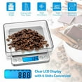 thumbnail image 4 of Digital Food Kitchen Scale, Multifunction Scale Measures in Grams and Ounces 2 Trays, 6 Units, 4 of 7