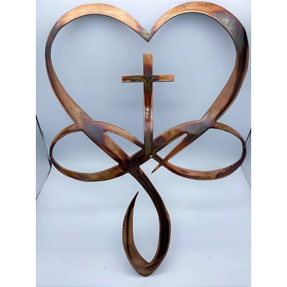 Heart   Symbol Metal Wall Art 24" tall