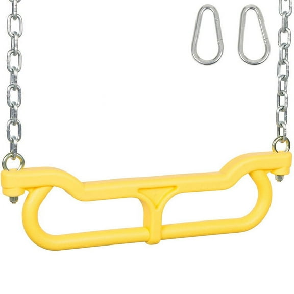 Swing Set Stuff Inc. Combo Trapeze with 3 Ft. Uncoated Chain (Yellow)