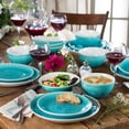 thumbnail image 4 of Euro Ceramica Inc. Euro Ceramica Fez 20-piece Crackle-glaze Stoneware Dinnerware Set (Service for 4) Grey, 4 of 5