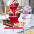 thumbnail image 3 of 1 Set Cupcake Stand Holder Cake Display Stand 3-Tiered Dessert Serving Stand, 3 of 8