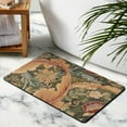 thumbnail image 3 of Distressed Green Floral Carpet 20x32 Inch - Modern Washable, Non-Slip Rug for Bedroom, Bathroom, Entryway and Laundry Room - Small Accent Area Rug, 3 of 5