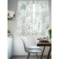 thumbnail image 4 of Green Coastal Sheer Curtains 72 Inch Length 2 Panels Set for Living Room/Bedroom, Sea Turtle Nautical Coral Summer Beach Curtain Sheers Drapes Rod Pocket Curtains Window Treatment Set 52''x72''x2, 4 of 7