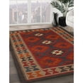 thumbnail image 2 of Ahgly Company Indoor Rectangle Contemporary Reddish Brown Oriental Area Rugs, 8' x 10', 2 of 6