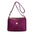 thumbnail image 2 of Bolso Casual Mujer Bolso Bandolera Ligero Bolso Hombro Nailon Bolso Cuadrado (Púrpura), 2 of 8