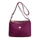 thumbnail image 2 of Bolso Casual Mujer Bolso Bandolera Ligero Bolso Hombro Nailon Bolso Cuadrado (Púrpura), 2 of 8