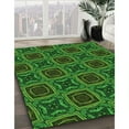 thumbnail image 3 of Ahgly Tapis Rond Lavable en Machine Intérieur Transitionnel Vert Forêt Foncé, 3 Pieds Rond, 3 of 7