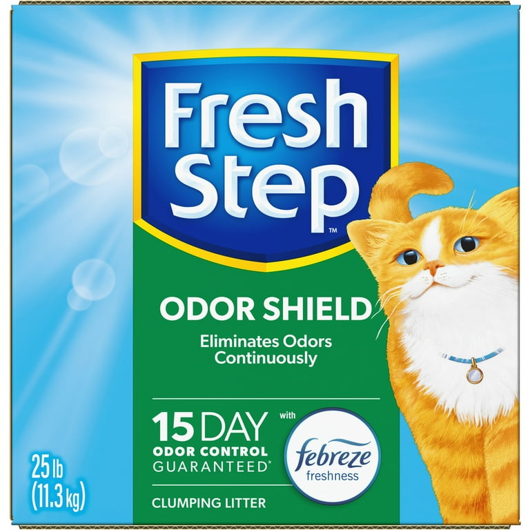 ODOR SHIELD SCENTED LITTER WITH THE POWER OF FEBREZE ODOR SHIELD SCENTED LITTER WITH THE POWER OF FEBREZE