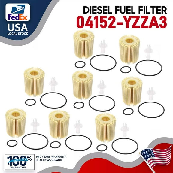 For LEXUS OIL FILTER QUANTITY PACK OF 8 PART# 04152YZZA3 04152-YZZA3