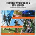 thumbnail image 4 of VEVOR Arborist Tree Climbing Rope Double Braid Polyester 1/2" x 220' 48-Strand, 4 of 9