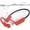 Hot Red, variant on Swimming Headphones-Bone Conduction Headphones, IP68 Waterproof Open Earphones, LiteSurge Bluetooth 5.4 Underwater Sport Earbuds with 32 GB MP3 Memory for Swimming