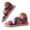 Purple, variant on Pandaie Flat Sandals Womens Slip on Summer Beach Vacation Shoes Elastic Criss Cross Band Casual Walking Slides with Arch Support Beige 6.5