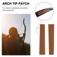 thumbnail image 1 of Parche Amortiguador De Arco 2 uds parche de punta de arco amortiguador silenciador accesorios de tiro con arco (marrón), 1 of 8