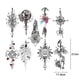 thumbnail image 4 of Juego de 9 pegatinas desechables para pin up, tatuajes falsos impermeables para adultos (3) Ndcxsfigh  Libre de BPA, 4 of 9