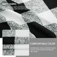 thumbnail image 6 of DriftAway Checker Pattern Room Darkening Window Curtains, Back Tab, Set of Two Panels,52"X84" (Black), 6 of 9