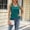 Blue, variant on Women's Tanks Sleek Summer Solid Round Neck Sleeveless Shirt with Metal Button Vest Black L