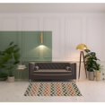 thumbnail image 2 of HomeRoots 486827 4 x 6 ft. Stone Chevron Stain Resistant Indoor & Outdoor Rectangle Area Rug, 2 of 5