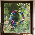 thumbnail image 5 of Butterfly Flower Wreath 15.7 Inch Artificial Spring Easter Door Wall Decoration for Hotel Restaurant Shop Window Home Decor Reusable 1 Piece, 5 of 6