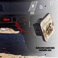 thumbnail image 5 of Hitch Cover Fits For 2-Inch Hitch,Brown Bear Walking Through Shallow Waterrubber Trailer Hitch Cover Tube Plug Insert,Car Exterior Accessories, Receiver Tube Hitch Plug, 5 of 6