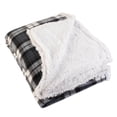 thumbnail image 6 of J&M Home Fashions 81550A Winter Plaid Sherpa Fleece, Gray - 50 x 60 in., 6 of 6